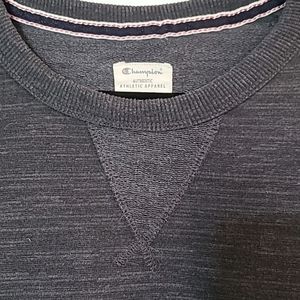 Men's Champion French Terry Crew Stealth Grey Size X Large